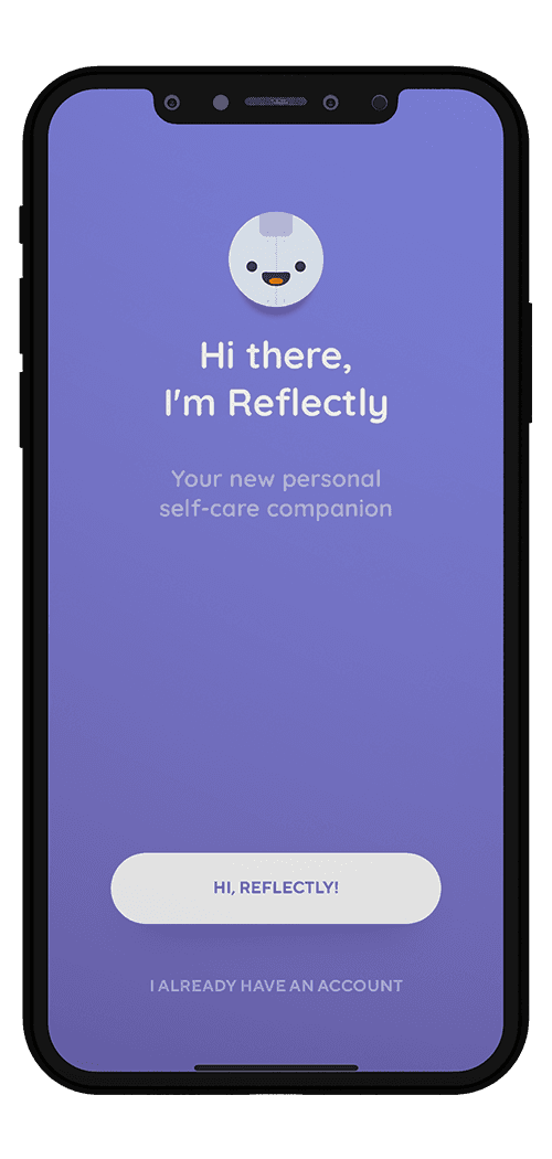 Reflectly app screen