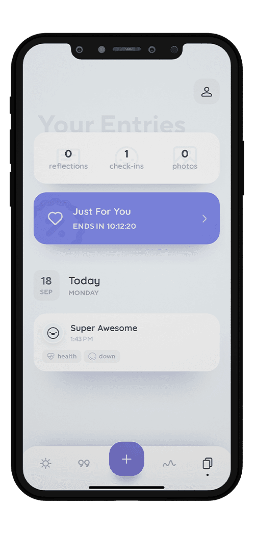 Reflectly app screen