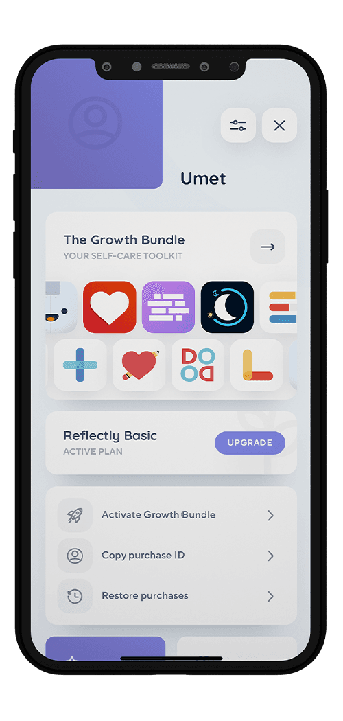 Reflectly app screen