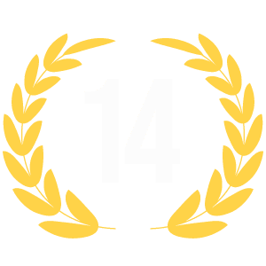 14 years badge