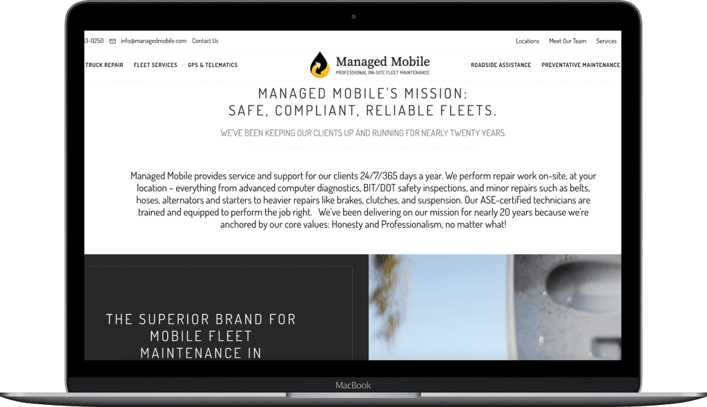 Managed Mobile dashboard
